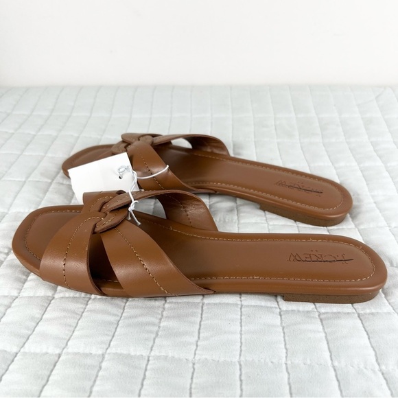 J. Crew Factory Stitched Slide Sandal in Brown Size 10 NWT - Picture 6 of 11
